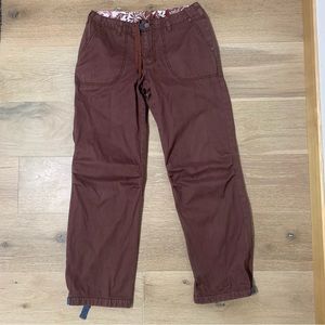 Patagonia Women's Casual  Pants - Burgundy/brown- 8